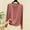 Pink, variant on Sakmal Pullover Pajama Tops for Women Cotton Long Sleeve Loungewear Beige Crew Neck Loungewear for Women XXL