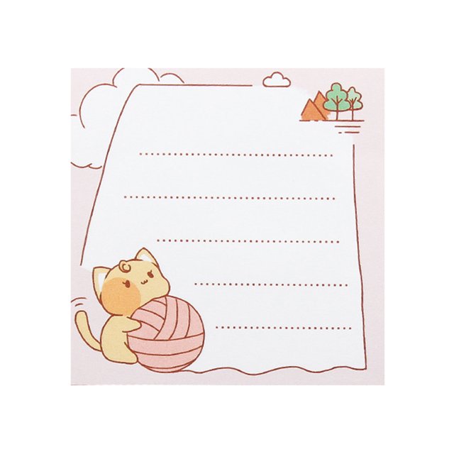 CAROOTU Self Sticky Notes Colorful Creatives Tearable Self-Stick Pad Notes for Office School Home New
