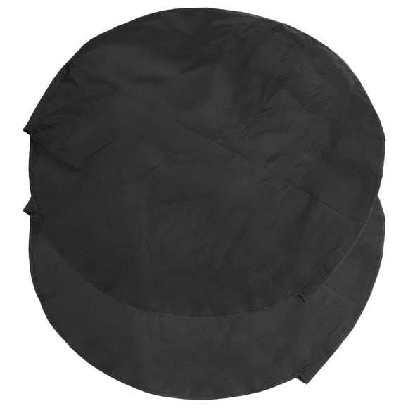 OULII 2Pack Wheel Covers Trailer Tires Black Round Simple Style