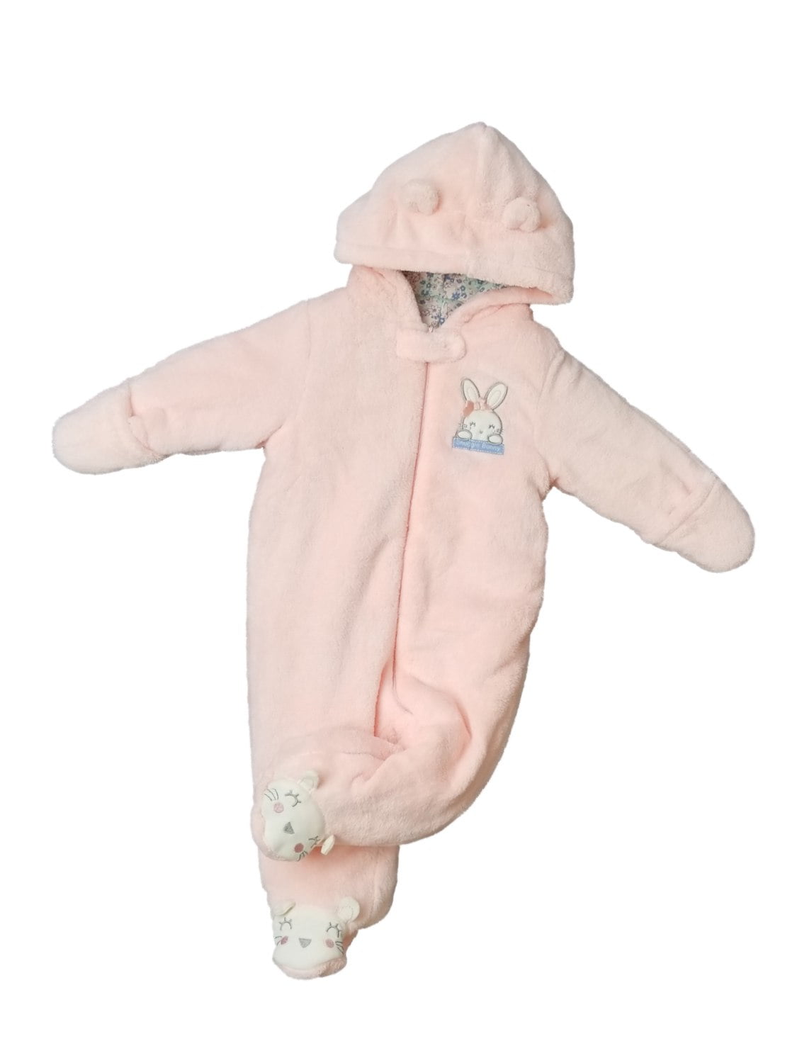 fuzzy baby snowsuit