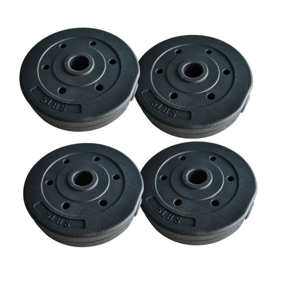 CAP Barbell Standard Vinyl Weight Plate Set, 20 lb (5 lb x 4)