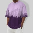 thumbnail image 2 of Summer Men's Popular T-shirt Printed Round Neck Short Sleeve T-shirt S, 2 of 5