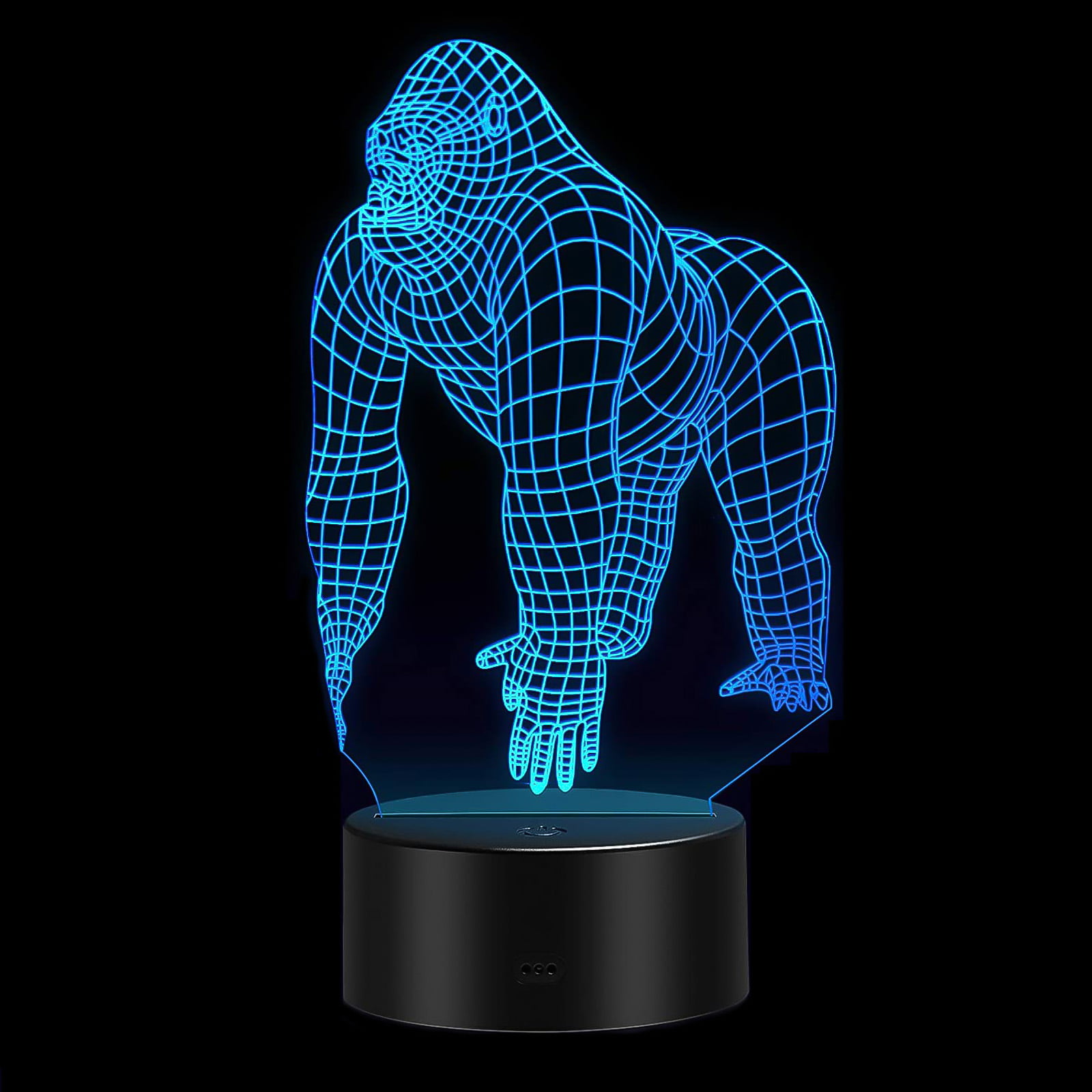 HLLKYYLF Baby Gorilla Gifts Gorilla Light 16 Color Changing Kids Lamp with Touch and Remote Control Gorilla Toys Light as Gift Idea for Home Decor or Birthday Gifts for Baby 