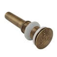 thumbnail image 2 of Tapón de desagüe de cobre para fregadero emergente, vintage, antioxidante, para baño y cocina, sin rebosadero, 2 of 14