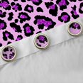 thumbnail image 4 of Homewish Modern Glitter Fashion Blackout Curtains Set of 2 (52x84 Each) for Kids, Mystic Purple Leopard Print Window Curtains, Cheetah Animal Curtains and Drapes, Blackout Curtains Decor, 4 of 6