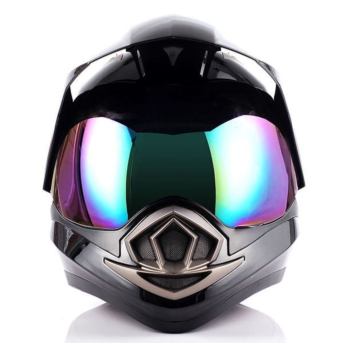 1Storm Dual Sport Helmet Motorcycle Full Face Motocross Off Road Bike HGXP14A Glossy Black