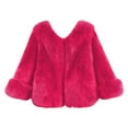 thumbnail image 4 of Winter Coat For Girls Warm Thickened Teddy Jacket Outerwear Soft Cozy Toddler Big Kids, 4 of 5