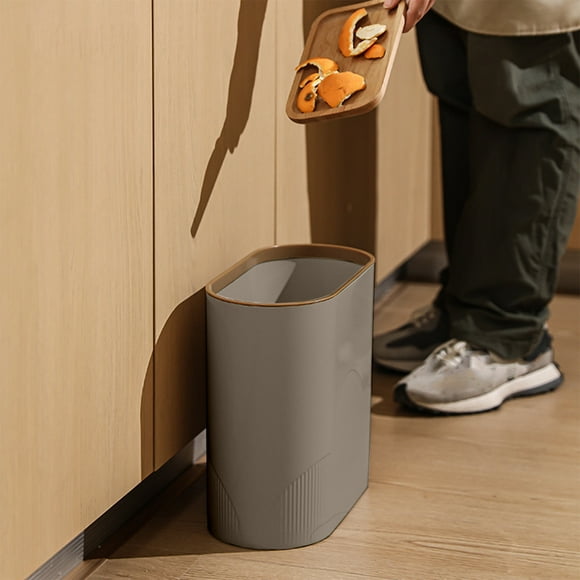 Dvkptbk Garbage Can Bathroom Trash Can Contactless Trash Can Large Capacity Trash Can 8L Living Room Trash Can Thickened Trash Can Home Essentials