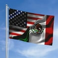 thumbnail image 5 of American Flag And Mexico Mexican Flag Flag 4x6 Ft Double-Sided Printing Thickened Three-Ply Fabric Outdoor Flags Banner Decorations, 5 of 10