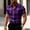 Purple, variant on Blmnix Mens T-Shirts Plaid Shirt Big And Tall Shirts Guide Oversized T-Shirt Button Down Blue Collared Short Sleeve Men's Athletic Shirts & Tees,M