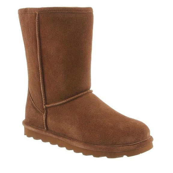 BEARPAW Women's Elle Short 8" Suede Boot Hickory - 1962W-220