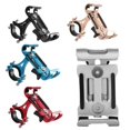 thumbnail image 1 of 360° Adjustable Rotatable Mountain Bicycle Aluminum Alloy Phone Holder (Gold Non-rotatable), 1 of 8