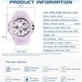 thumbnail image 6 of Findtime Digital Watch Womens Waterproof Sports Running Watches for Women with 24 Hour Dual Time Stopwatch, 6 of 7