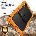 thumbnail image 4 of XYX for Lenovo Tab M11/K11 LTE 2024 Case 11 inch, 3in1 Heavy Duty Shockproof Tablet Case with Stand, Shoulder Strap (TB330FU/TB330XU/TB331FC), Orange, 4 of 7