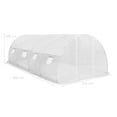 thumbnail image 5 of VidaXL Greenhouse 193.8 sq ft, 236.2"x118.1"x78.7", 5 of 12