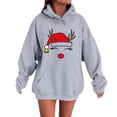 thumbnail image 3 of MHFRRA Sudadera con Capucha para Parejas, Divertida y A Juego, de Manga Larga, Estilo Informal y Deportivo Gris, 3 of 5
