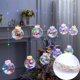 thumbnail image 1 of Cortina de luces con forma de bola de los deseos de Papá Noel, muñeco de nieve de Navidad, bola circular, alambre de cobre, alambre de cuero, decoración, luz intermitente, 1 of 5