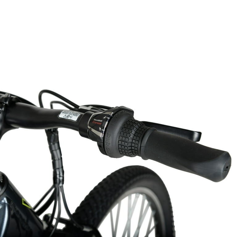 Hyper Bicycles 26 36V Electric Mountain Bike for Adults, Pedal-Assist,  250W E-Bike Motor, Black 