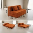 thumbnail image 4 of Sofá Cama Plegable Nube DR JOOHN Matrimonial Naranja, 4 of 7