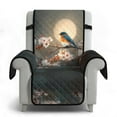 thumbnail image 6 of TSOVTHRID Recliner Cover Non Slip Lazy Boy Recliner Cover with Bird Cherry Blossom Moon Print Dog Couch Reclining Covers Comfy Recliner Sofa Slipcovers Furniture Protector for Pets, 6 of 7