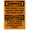 Warning Sign 4, variant on Bilingual OSHA Warning Universal Precautions Must Be Observed Metal Sign 12 x 8 Inches - Warning for Wall/Fence, Indoor Outdoor Lab, Medical, Safety Compliance