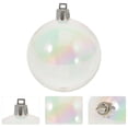 thumbnail image 2 of EeaseMX 12 bolas transparentes decorativas navideñas con burbujas perladas de colores., 2 of 7
