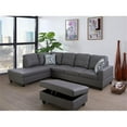 thumbnail image 3 of Lifestyle Furniture Lemonda Left-Facing Sectional & Ottoman in Raining Gray, 3 of 9