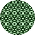 thumbnail image 1 of Ahgly Company Machine Washable Indoor Round Transitional Pastel Green Area Rugs, 3' Round, 1 of 7