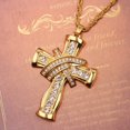 thumbnail image 6 of PikaLF Cross Necklace for Men, Cubic Zirconia Cross Crucifix Pendant Necklace with 27.6” Chain, Christian Religious Necklace, Gold Cross Amulet Necklace, Baptism Christian Jewelry Gifts for Men, 6 of 9