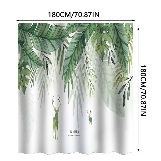 Unbranded Shower Curtain 70x70 Inch With 12 Plastic Hooks Waterproof Shower Curtain Bathroom Heavy Side Shower Curtain Machine Washable Quick Dry Othe