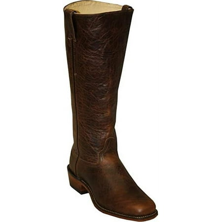 Abilene Men's Cowhide Shooter Boots Square Toe, Brown, Size US 8 EE