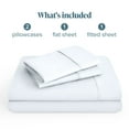thumbnail image 3 of Bare Home Premium 1800 Collection 4-Piece Bed Sheet Set, Queen, White, 3 of 11