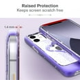 thumbnail image 5 of VENA iPhone 12 Mini Glitter Case, vLove (Heart Shape, CornerGuard Protection) Dual Layer Slim Hybrid Clear Bumper Cover Designed for Apple iPhone 12 Mini (5.4"-inch) - Purple, 5 of 9
