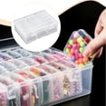 thumbnail image 1 of Elodie Bead Organizer Box Durability Transparent for Screws DIY Beading Small Parts 15 Small Box, 1 of 8