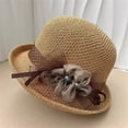 thumbnail image 2 of Women Bucket Hat Bowler Fascinator Formal Church Wedding Tea Party Dress Sun Cap, 2 of 5