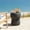 Black, variant on Mintazer 17.8" H Double Barrel Shaped Outdoor Side Table, Distressed Cement Accent Table for Patio Living Room, Grey