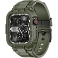 thumbnail image 1 of Pulseras de reloj Amband compatibles con Apple Watch de 45 mm, color verde, 1 of 6