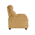 thumbnail image 5 of Nmkwnr Soft Corduroy Recliner Chair with Wood Frame, Upholstered Accent Chair for Office, Bedroom, Living Room, Yellow, 5 of 8