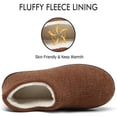 thumbnail image 3 of Mishansha Men Home Slippers Memory Foam Fleece Lined Winter Houseshoes, 3 of 6