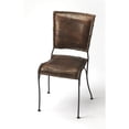 thumbnail image 1 of Beaumont Lane Leather Dining Side Chair in Dark Brown, 1 of 1