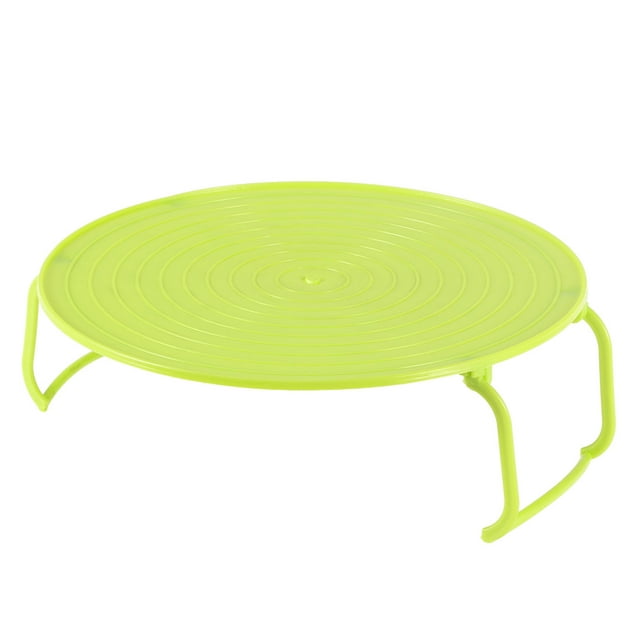 Étagère de Rangement pour Vaisselle de Cuisine pour Micro-Ondes, Plateau de Cuisson pour Riz Multifonction Pliable (Vert)