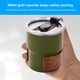 thumbnail image 5 of Vaso de acero inoxidable para camping de 300 ml con funda y tapa de madera | Termo de grado alimenticio 304 para café, bebidas frías y cerveza | Imprescindibles para actividades al aire libre,, 5 of 9