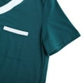 thumbnail image 6 of Valcatch Nursing Nightgown Women's Maternity Dress Button Down Nightdress Short Sleeve Breastfeeding Sleepwear Hospital Gown, 6 of 7