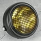 thumbnail image 5 of 7in 55W Motorcycle Grill Headlight Retro Style Halogen Head Lamp High BrightnessYellow Lens, 5 of 5