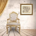 thumbnail image 3 of De L''isle 23x20 Gold Ornate Wood Framed with Double Matting Museum Art Print Titled - Turkey Arabia Persia - De Lisle 1721, 3 of 4