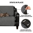 thumbnail image 6 of FurHaven Pawprint Non-Skid Sofa and Chair Furniture Protector for Dogs and Cats - Sofa, Gray, 6 of 11