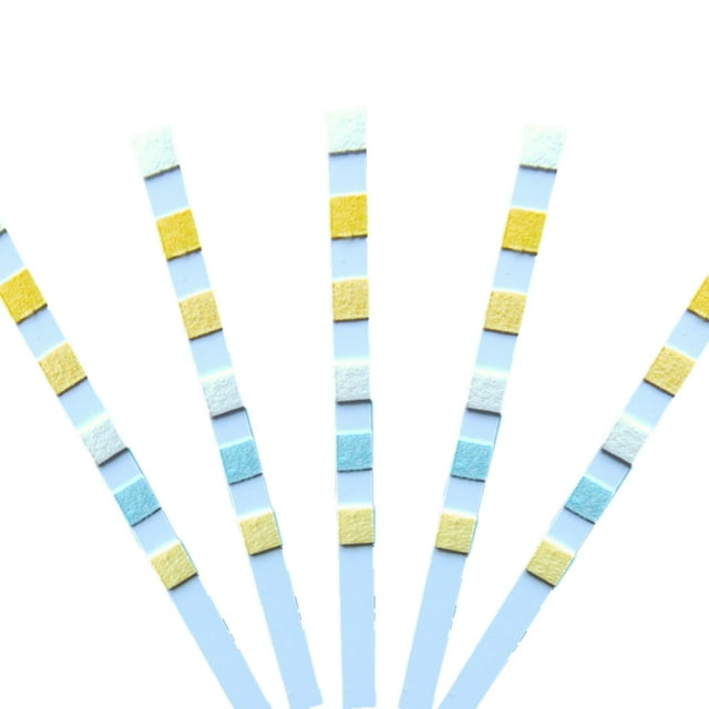 Papier d'Essai de Piscine 7 en 1 Papier d'Essai de ph Papier d'Essai de Qualité de l'Eau Chlore Résiduel Qualité de l'Eau ph Chlore Résiduel Papier d'Essai Papier d'Essai (50 Pcs/100 Pcs)
