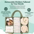 Baby Diaper Caddy Organizer for Changing Table, Portable Nursery