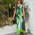 thumbnail image 2 of Décor tropical Frais Robe Sans Manches Robes de Soirée de Luxe pour Femmes 2024 Robes cocktail, 2 of 4