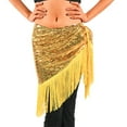 thumbnail image 2 of Belly Dance Skirt for Women Hip Scarf with Tassel Latin Dance Skirt Sparkly Sequin Fringe Skirts, 2 of 8